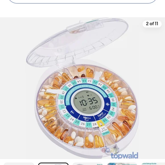 Smart Automatic Pill Dispenser 28 Day Bluetooth New in Box - Picture 7 of 7